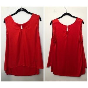 A New Day Red Eyelet Tank from Target